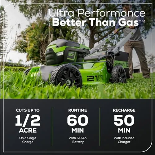 Greenworks 60V 21” Lawn Mower | Tools Official
