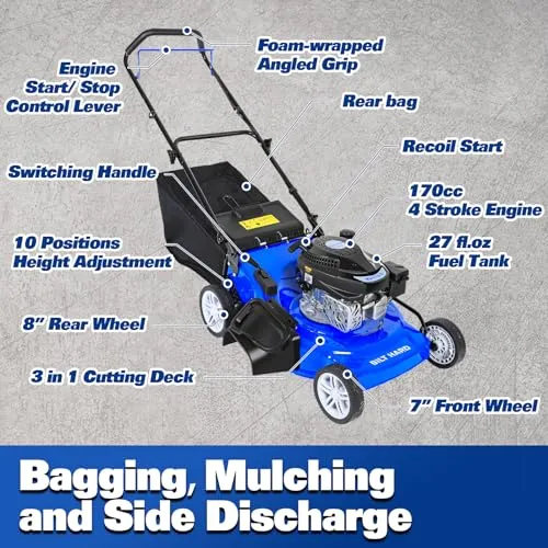 BILT HARD 21 Inch Lawn Mower | Tools Official